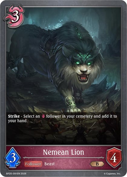 Nemean Lion, BP20: Omens and Heirs BP20-091EN