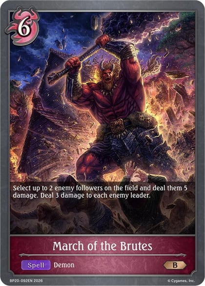 March of the Brutes, BP20: Omens and Heirs BP20-092EN