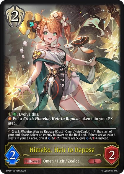Himeka, Heir to Repose, BP20: Omens and Heirs BP20-094EN