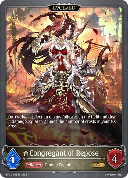 Congregant of Repose (Evolved), BP20: Omens and Heirs BP20-098EN