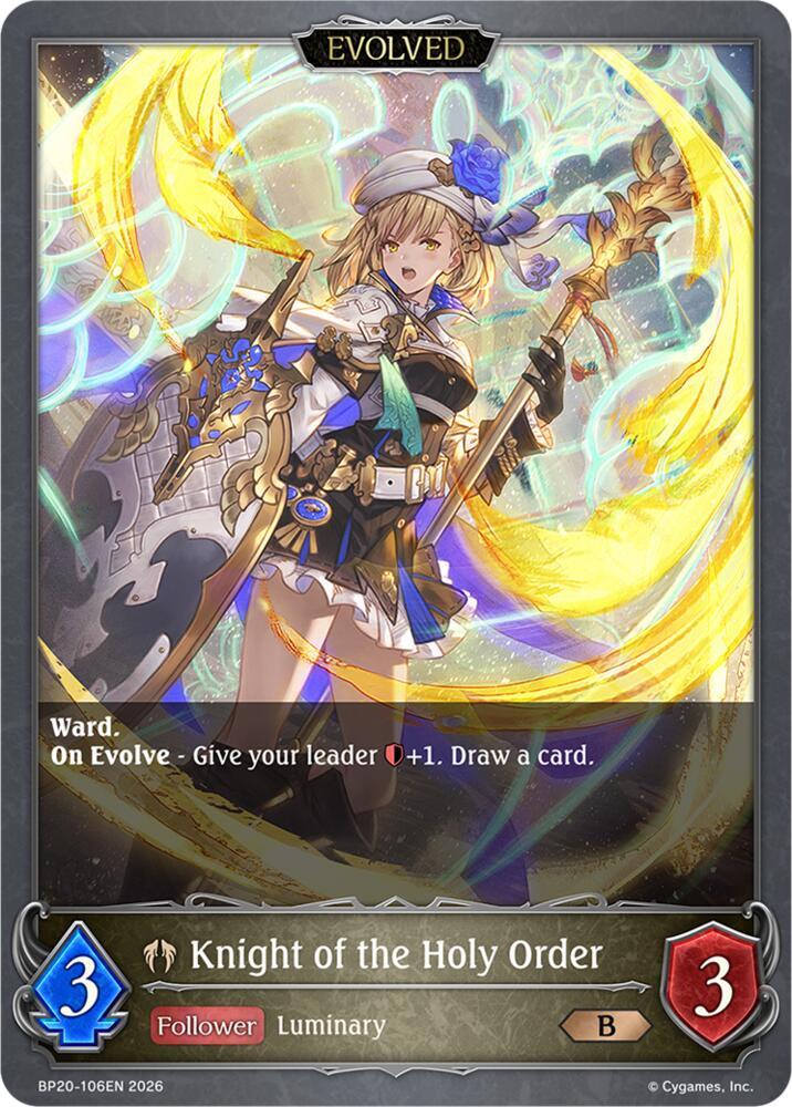 Knight of the Holy Order (Evolved), BP20: Omens and Heirs BP20-106EN