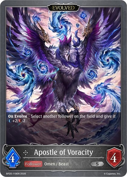 Apostle of Voracity (Evolved), BP20: Omens and Heirs BP20-119EN