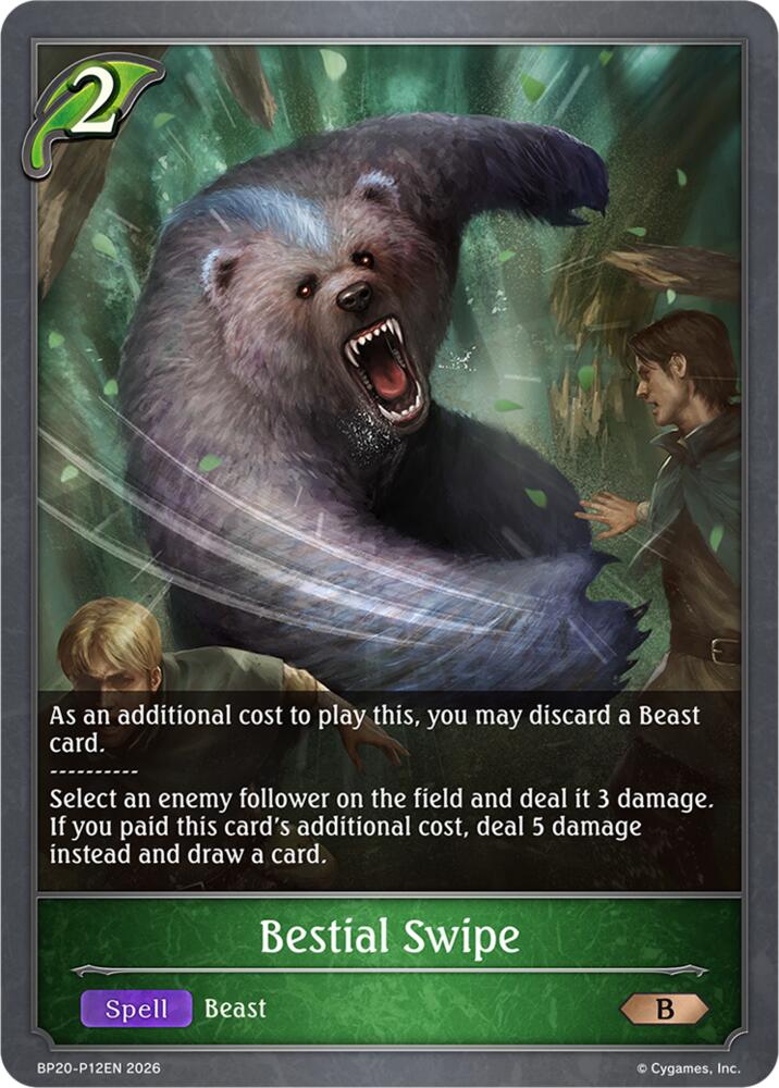 Bestial Swipe - P12EN (Foil), BP20: Omens and Heirs BP20-P12EN