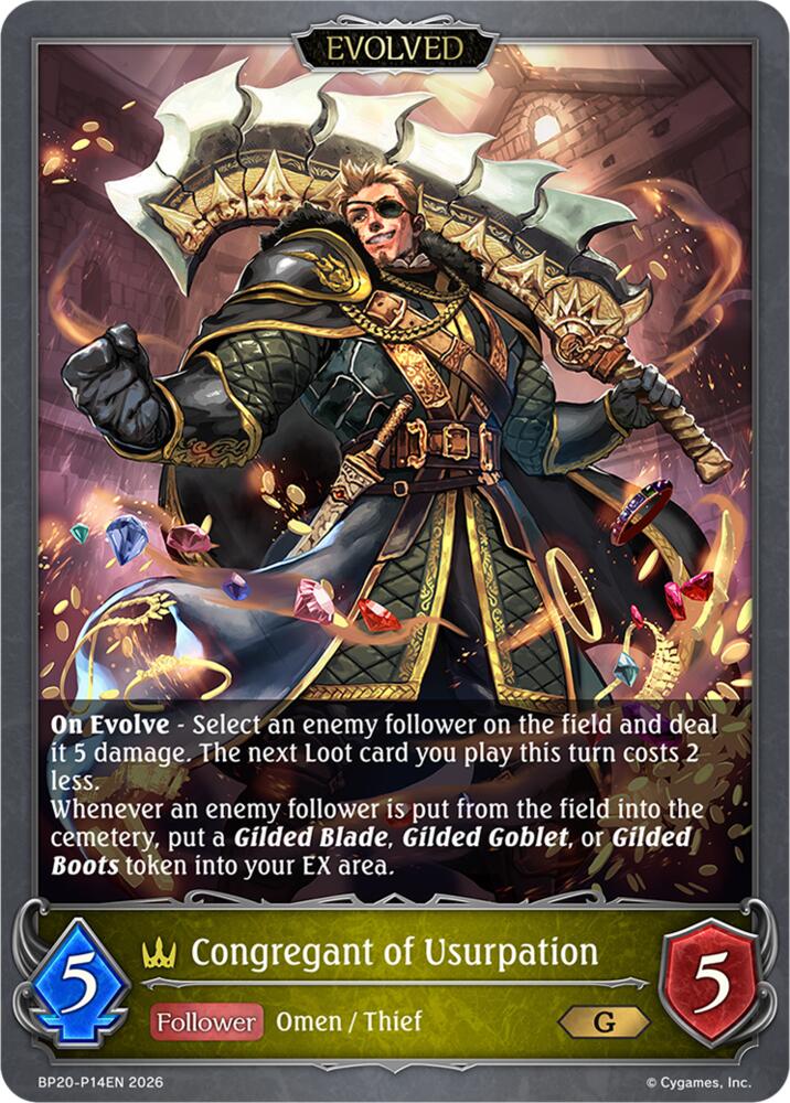 Congregant of Usurpation (Evolved) - P14EN (Foil), BP20: Omens and Heirs BP20-P14EN