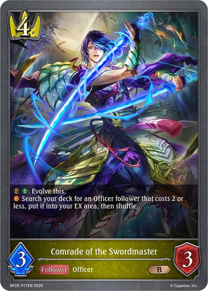 Comrade of the Swordmaster - P17EN (Foil), BP20: Omens and Heirs BP20-P17EN