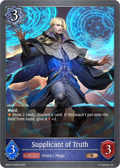 Supplicant of Truth - P26EN (Foil), BP20: Omens and Heirs BP20-P26EN