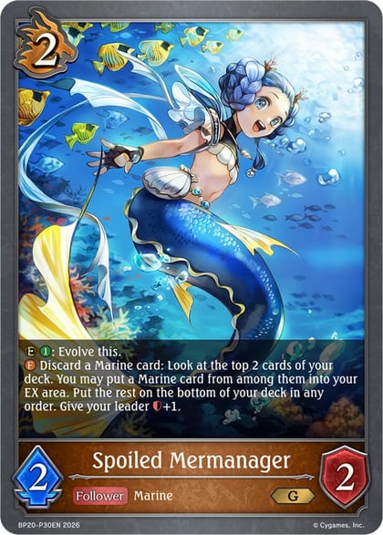 Spoiled Mermanager - P30EN (Foil), BP20: Omens and Heirs BP20-P30EN