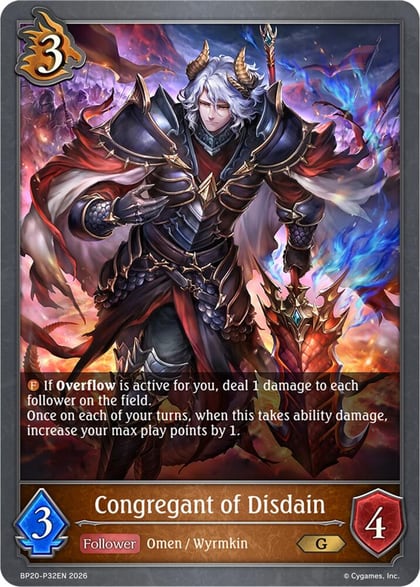 Congregant of Disdain - P32EN (Foil), BP20: Omens and Heirs BP20-P32EN