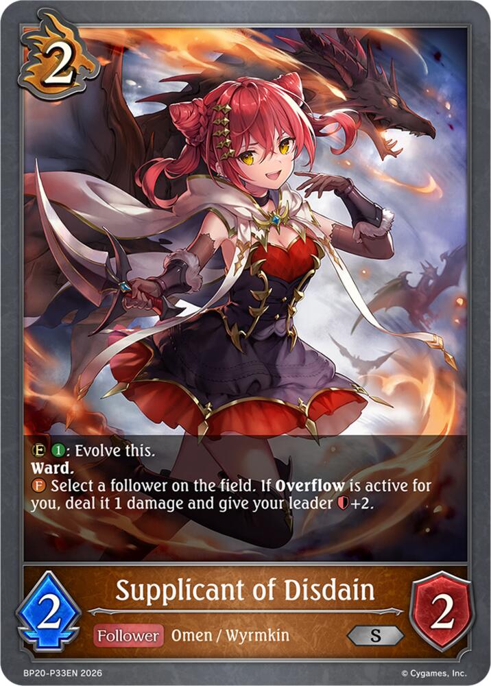 Supplicant of Disdain - P33EN (Foil), BP20: Omens and Heirs BP20-P33EN