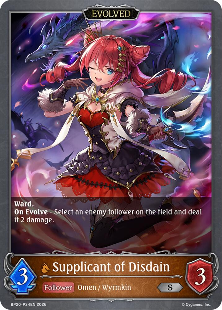 Supplicant of Disdain (Evolved) - P34EN (Foil), BP20: Omens and Heirs BP20-P34EN