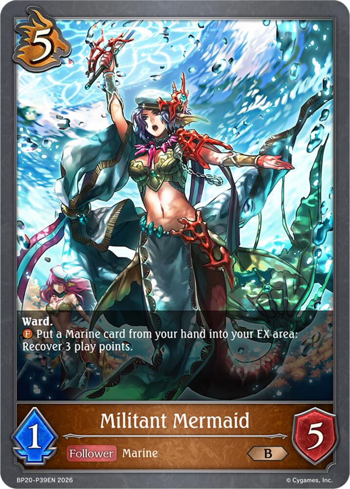 Militant Mermaid - P39EN (Foil), BP20: Omens and Heirs BP20-P39EN