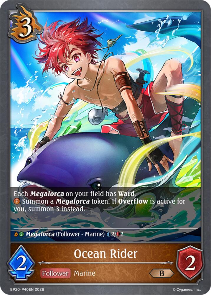 Ocean Rider - P40EN (Foil), BP20: Omens and Heirs BP20-P40EN
