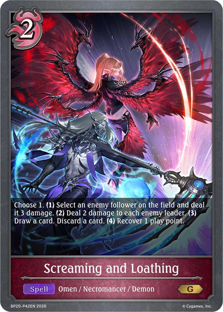 Screaming and Loathing - P42EN (Foil), BP20: Omens and Heirs BP20-P42EN