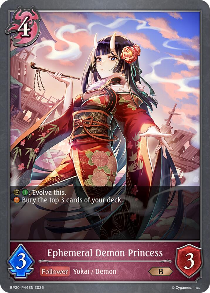Ephemeral Demon Princess - P44EN (Foil), BP20: Omens and Heirs BP20-P44EN