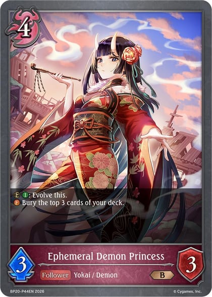 Ephemeral Demon Princess - P44EN (Foil), BP20: Omens and Heirs BP20-P44EN