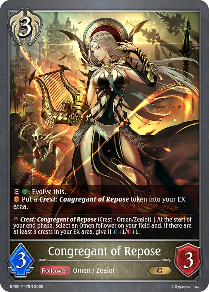 Congregant of Repose - P47EN (Foil), BP20: Omens and Heirs BP20-P47EN