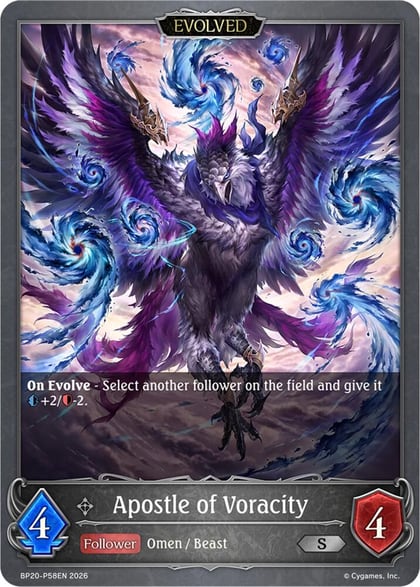 Apostle of Voracity (Evolved) - P58EN (Foil), BP20: Omens and Heirs BP20-P58EN