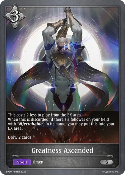Greatness Ascended - P59EN (Foil), BP20: Omens and Heirs BP20-P59EN