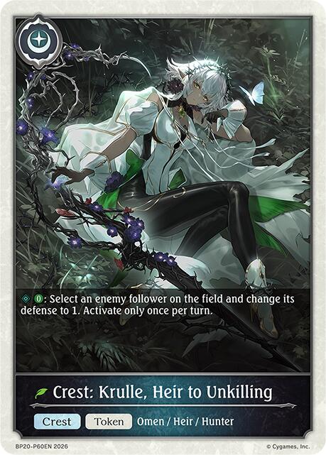 Crest: Krulle, Heir to Unkilling - P60EN (Foil), BP20: Omens and Heirs BP20-P60EN