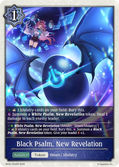 Black Psalm, New Revelation - P63EN (Foil), BP20: Omens and Heirs BP20-P63EN
