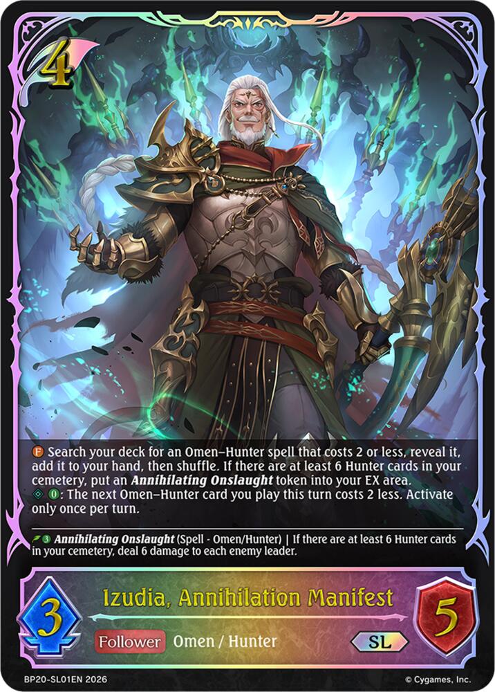 Izudia, Annihilation Manifest (SL), BP20: Omens and Heirs BP20-SL01EN