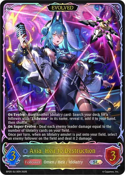 Axia, Heir to Destruction (Evolved) (SL), BP20: Omens and Heirs BP20-SL13EN