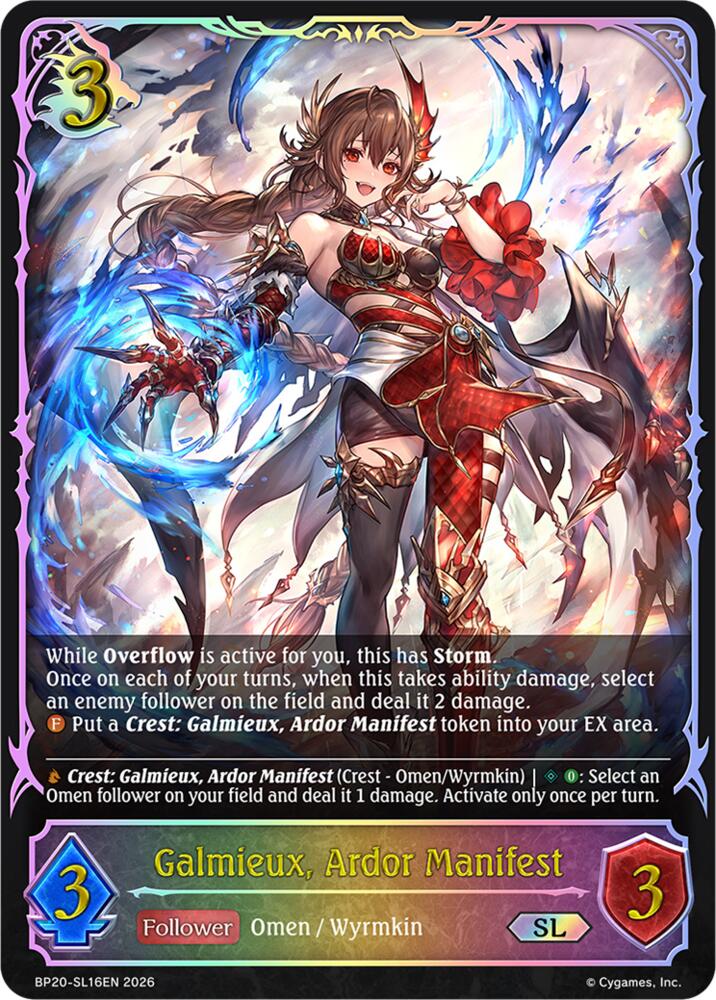 Galmieux, Ardor Manifest (SL), BP20: Omens and Heirs BP20-SL16EN