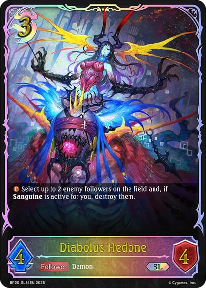 Diabolus Hedone (SL), BP20: Omens and Heirs BP20-SL24EN