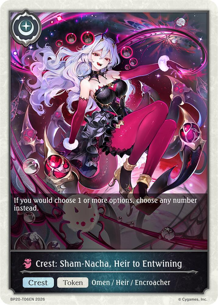 Crest: Sham-Nacha, Heir to Entwining, BP20: Omens and Heirs BP20-T06EN