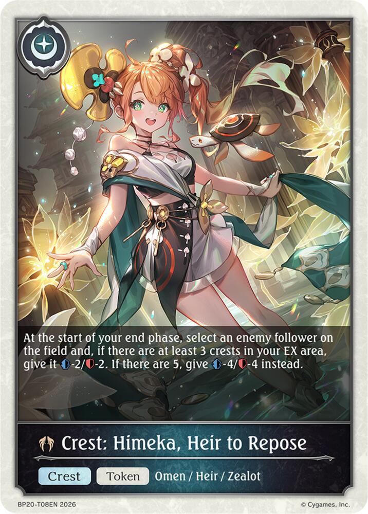 Crest: Himeka, Heir to Repose, BP20: Omens and Heirs BP20-T08EN