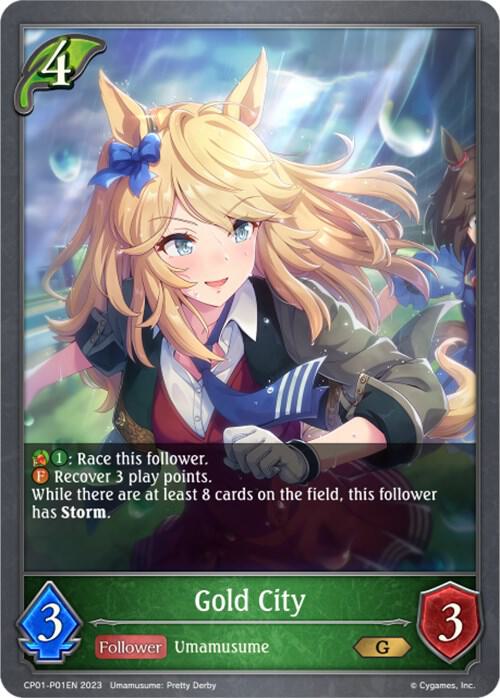Gold City - P01EN (Foil), CP01: Umamusume: Pretty Derby CP01-P01EN