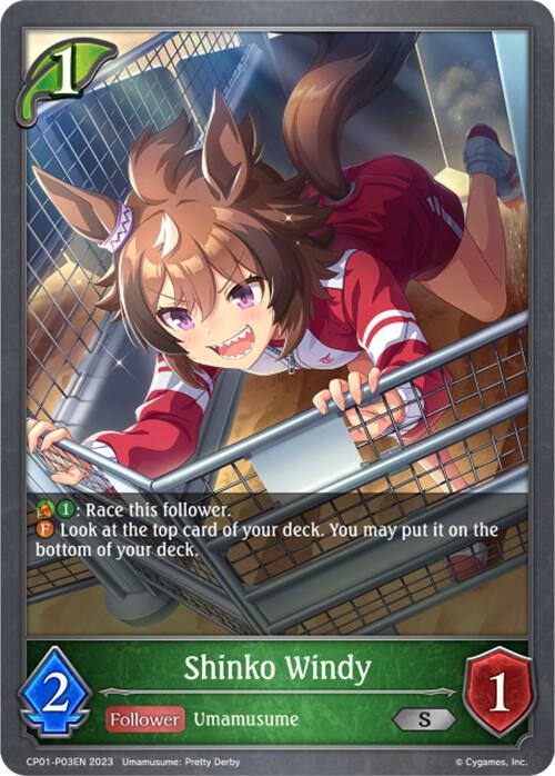 Shinko Windy - P03EN (Foil), CP01: Umamusume: Pretty Derby CP01-P03EN