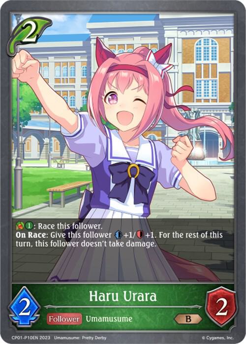 Haru Urara - P10EN (Foil), CP01: Umamusume: Pretty Derby CP01-P10EN