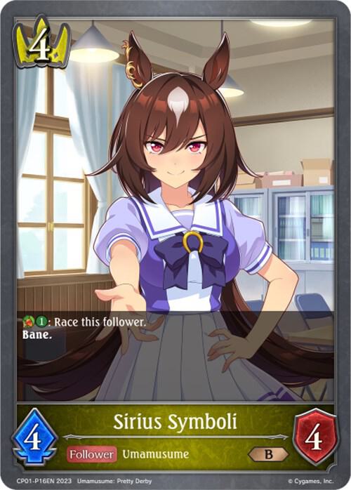 Sirius Symboli - P16EN (Foil), CP01: Umamusume: Pretty Derby CP01-P16EN