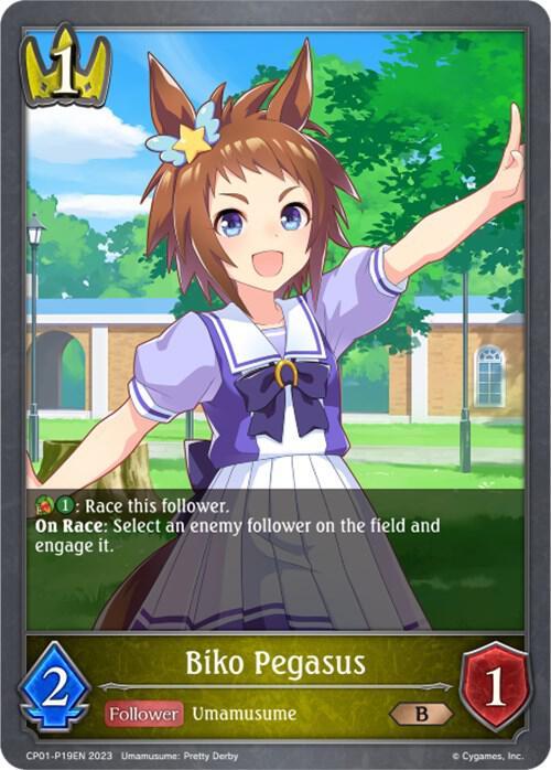 Biko Pegasus - P19EN (Foil), CP01: Umamusume: Pretty Derby CP01-P19EN