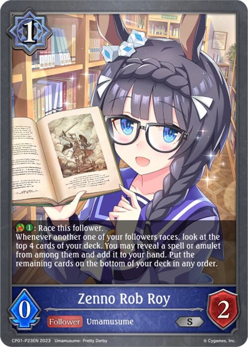 Zenno Rob Roy - P23EN (Foil), CP01: Umamusume: Pretty Derby CP01-P23EN