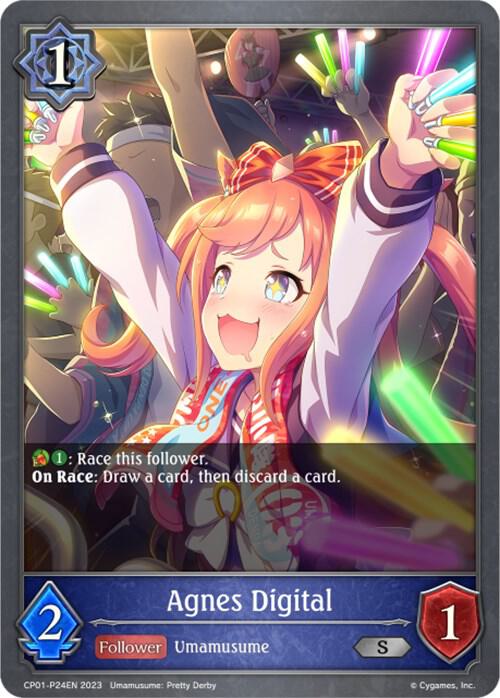 Agnes Digital -P24EN (Foil), CP01: Umamusume: Pretty Derby CP01-P24EN