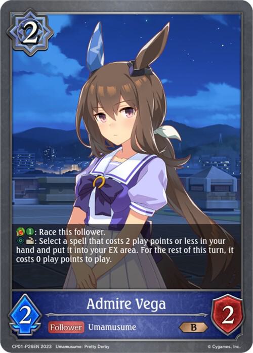 Admire Vega -P26EN (Foil), CP01: Umamusume: Pretty Derby CP01-P26EN