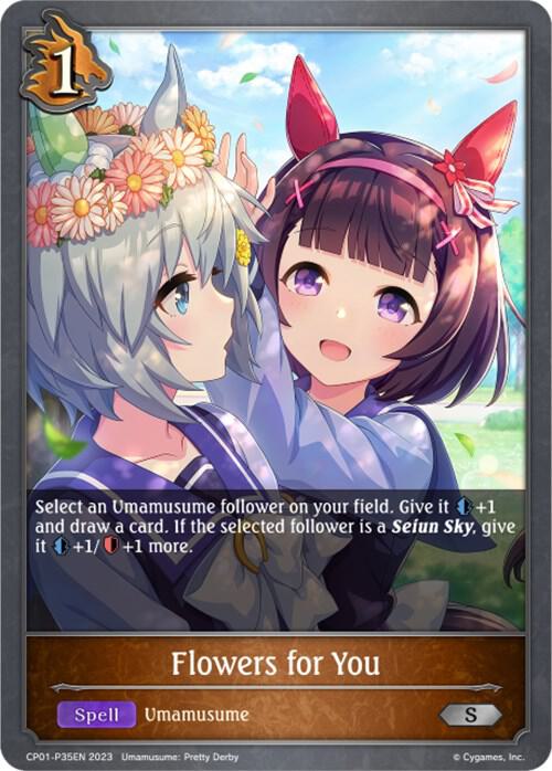 Flowers for You - P35EN (Foil), CP01: Umamusume: Pretty Derby CP01-P35EN