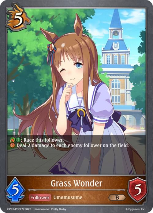 Grass Wonder - P38EN (Foil), CP01: Umamusume: Pretty Derby CP01-P38EN