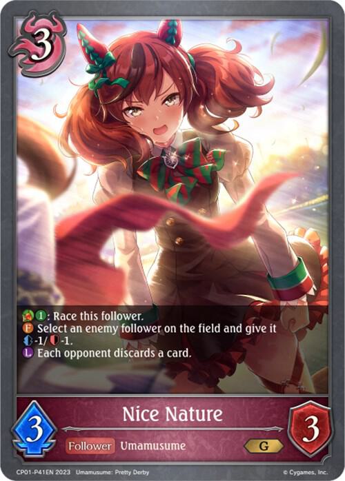 Nice Nature - P41EN (Foil), CP01: Umamusume: Pretty Derby CP01-P41EN