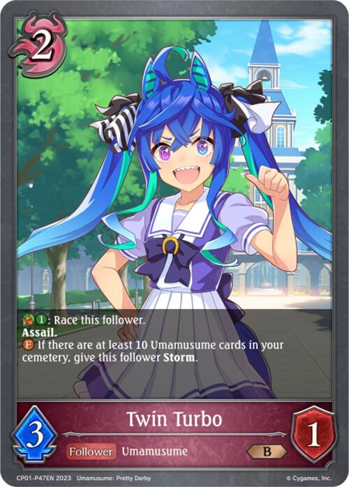 Twin Turbo - P47EN (Foil), CP01: Umamusume: Pretty Derby CP01-P47EN