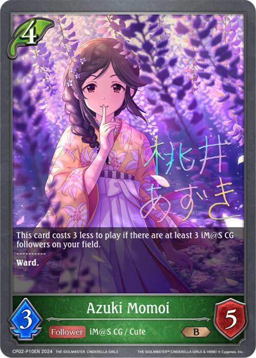 Azuki Momoi - P10EN (Foil), CP02: THE IDOLM@STER CINDERELLA GIRLS CP02-P10EN
