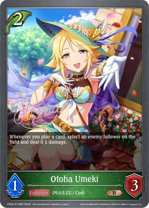 Otoha Umeki - P13EN (Foil), CP02: THE IDOLM@STER CINDERELLA GIRLS CP02-P13EN