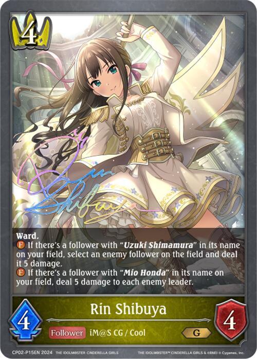 Rin Shibuya - P15EN (Foil), CP02: THE IDOLM@STER CINDERELLA GIRLS CP02-P15EN