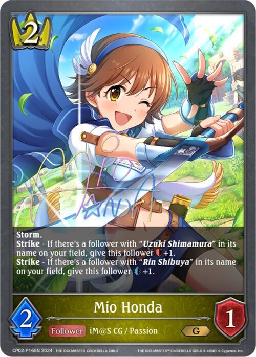 Mio Honda - P16EN (Foil), CP02: THE IDOLM@STER CINDERELLA GIRLS CP02-P16EN