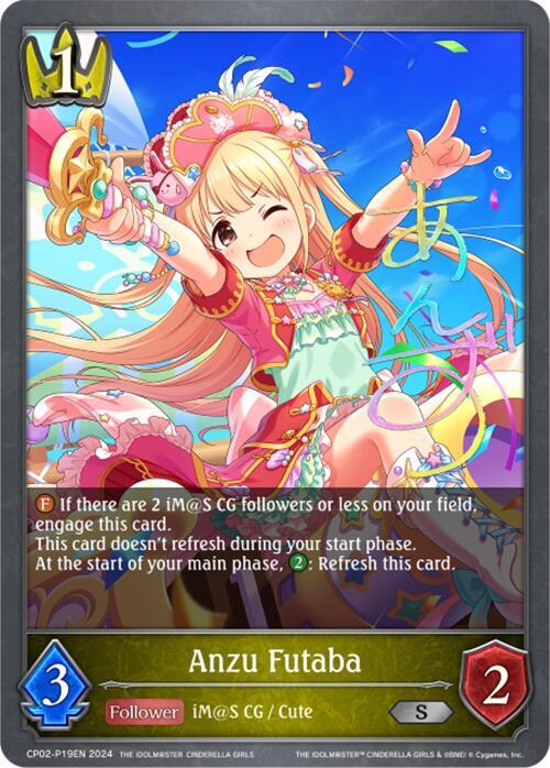 Anzu Futaba - P19EN (Foil), CP02: THE IDOLM@STER CINDERELLA GIRLS CP02-P19EN