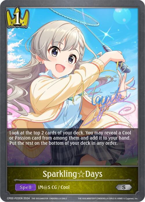 SparklingDays - P22EN (Foil), CP02: THE IDOLM@STER CINDERELLA GIRLS CP02-P22EN