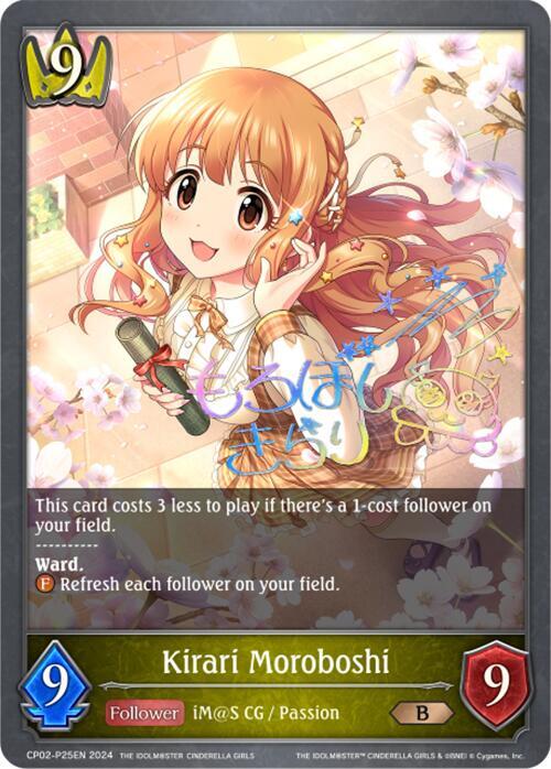 Kirari Moroboshi - P25EN (Foil), CP02: THE IDOLM@STER CINDERELLA GIRLS CP02-P25EN