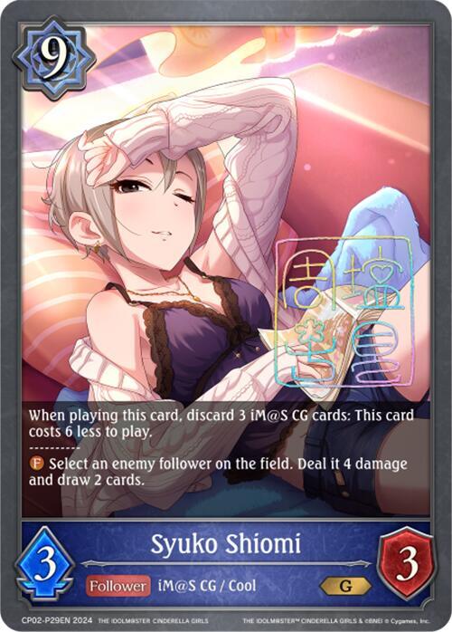 Syuko Shiomi - P29EN (Foil), CP02: THE IDOLM@STER CINDERELLA GIRLS CP02-P29EN